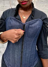 Load image into Gallery viewer, Denim Corset