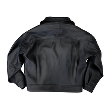 Load image into Gallery viewer, Oversized High Neck Leather Jacket