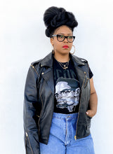 Load image into Gallery viewer, Women's Leather Jacket Moto Jacket