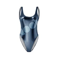 Load image into Gallery viewer, COOL BLACK SHINE ONE-PIECE SWIMSUIT