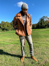 Load image into Gallery viewer, COGNAC CONVERTIBLE COAT