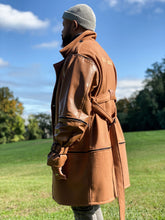 Load image into Gallery viewer, COGNAC CONVERTIBLE COAT