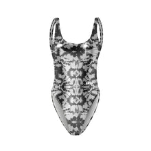 Load image into Gallery viewer, METALLIC TIE-DYE ONE-PIECE SWIMSUIT