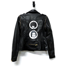 Load image into Gallery viewer, Women's Leather Jacket Moto Jacket