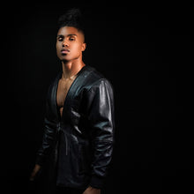 Load image into Gallery viewer, Leather Bomber Kimono