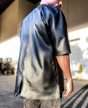 Load image into Gallery viewer, Leather Bomber Kimono