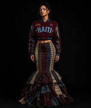 Load image into Gallery viewer, Haiti Cropped Varsity Jacket
