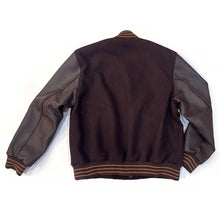Load image into Gallery viewer, Men&#39;s Chocolate Letterman Jacket
