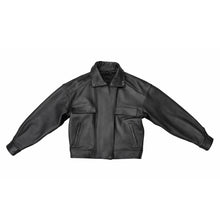 Load image into Gallery viewer, Oversized High Neck Leather Jacket
