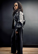Load image into Gallery viewer, Oversized High Neck Leather Jacket
