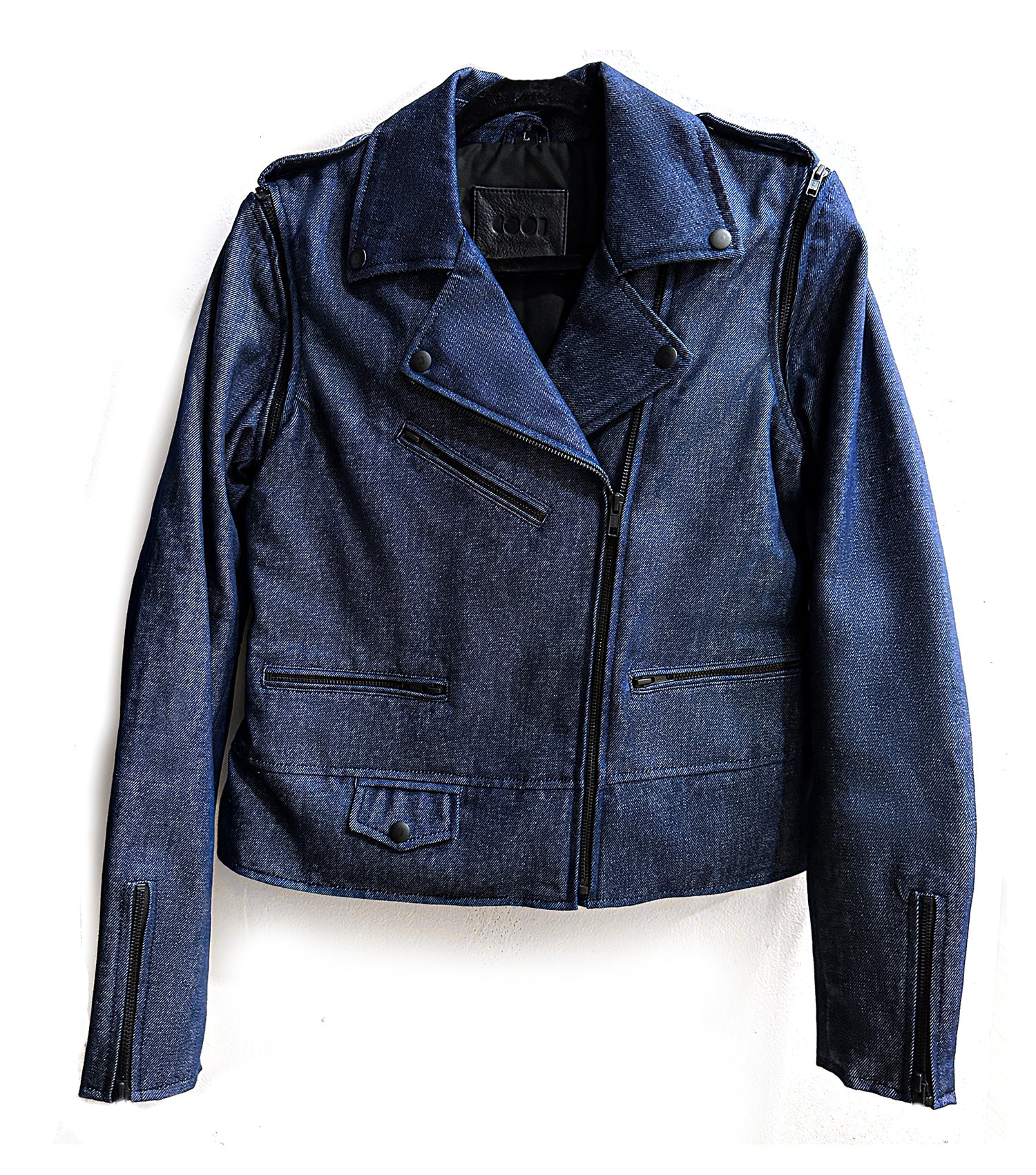 Women's Denim Biker Jacket – #CreateOutOfLove