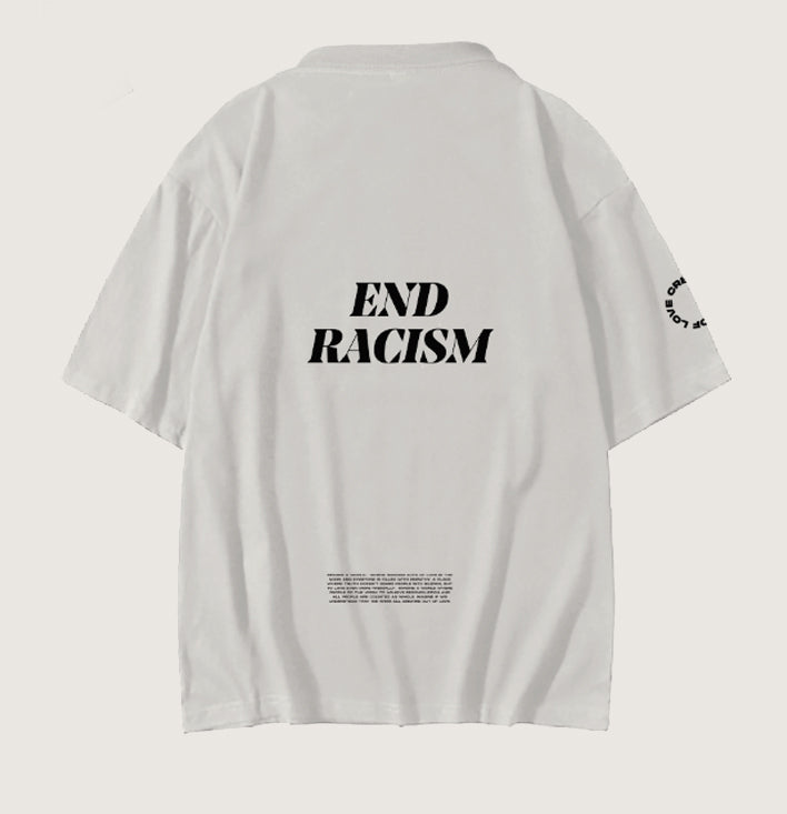 NEW! END RACISM II SHIRT WHITE