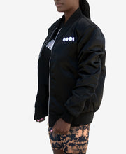 Load image into Gallery viewer, BLACK SATIN EQUALITY JACKET
