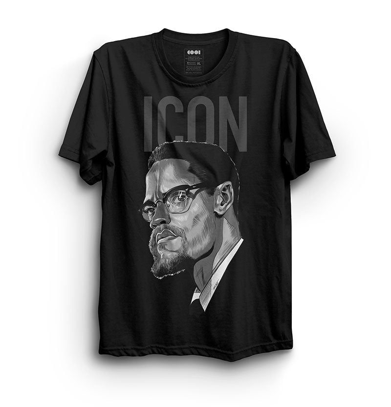 Black Print Icons T-Shirt