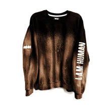 Load image into Gallery viewer, I Am Human Bleached Crewneck Sweatshirt
