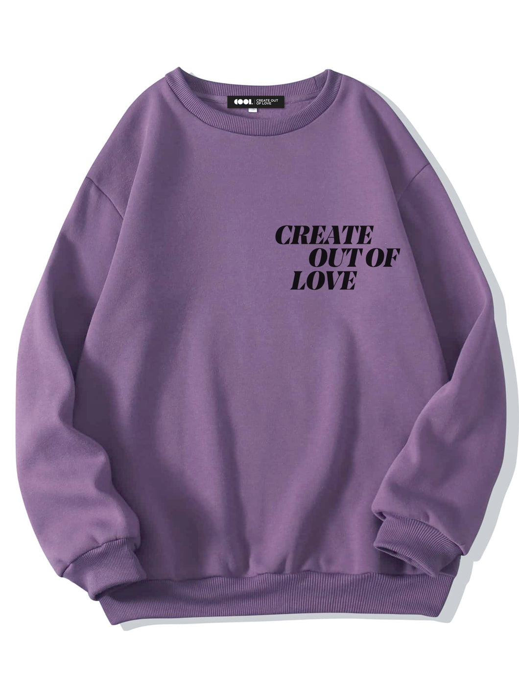 Cool Deconstruct Print Crewneck Sweatshirt