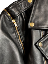 Load image into Gallery viewer, Women&#39;s Leather Jacket Moto Jacket
